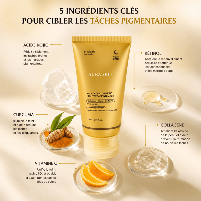 Masque Correcteur Nuit - Teint Parfait au Réveil - AURÁ SKIN