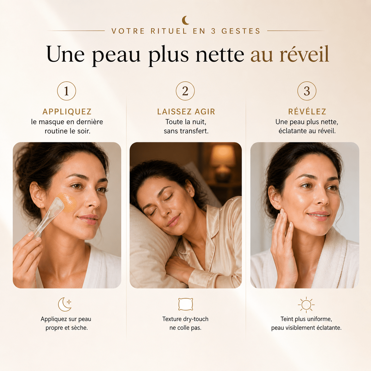 Masque Correcteur Nuit - Teint Parfait au Réveil - AURÁ SKIN