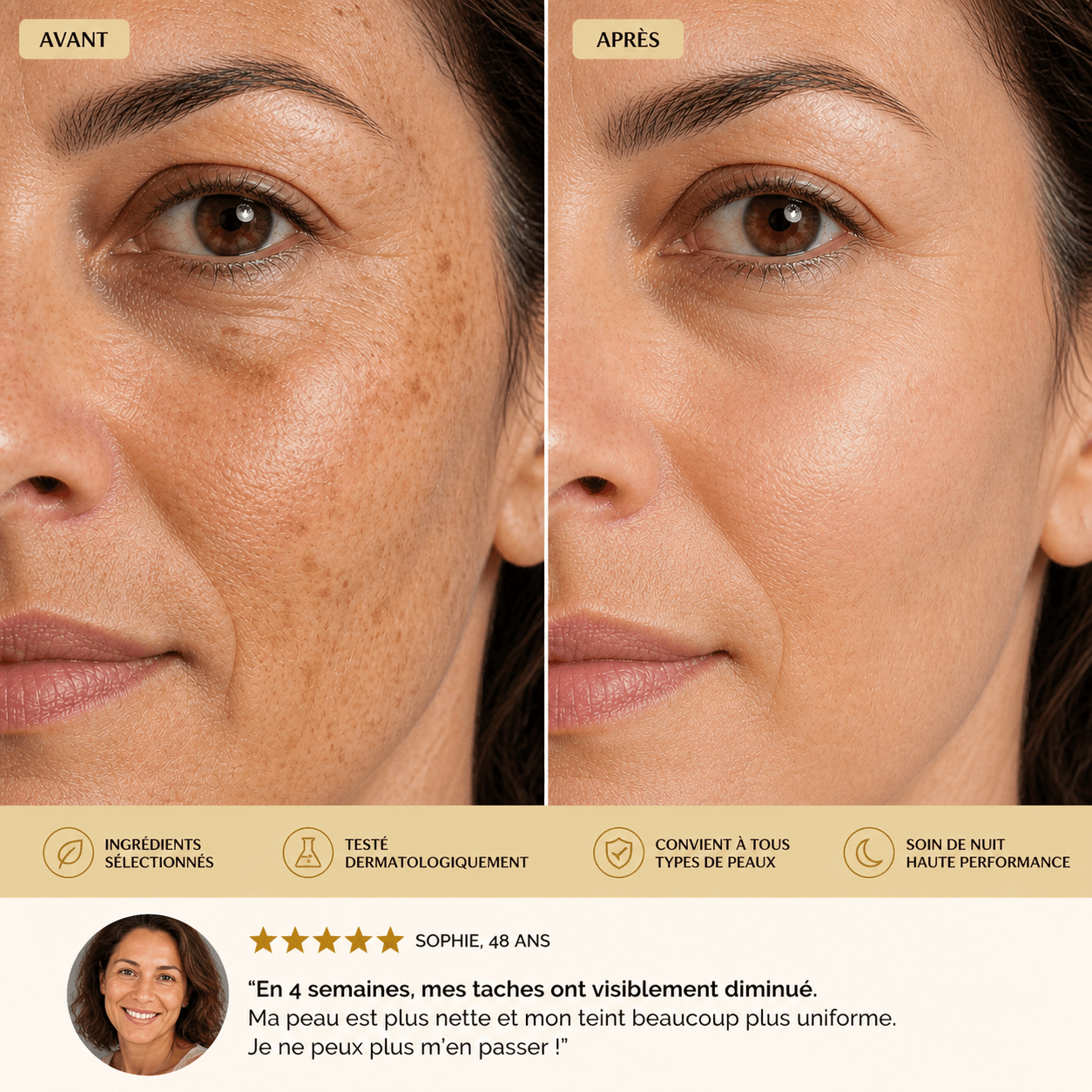 Masque Correcteur Nuit - Teint Parfait au Réveil - AURÁ SKIN